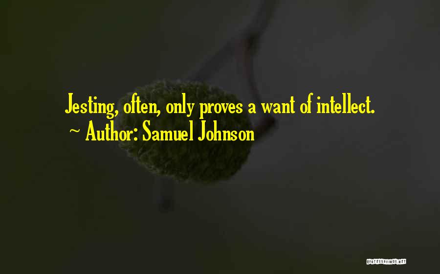 Jesting Quotes By Samuel Johnson