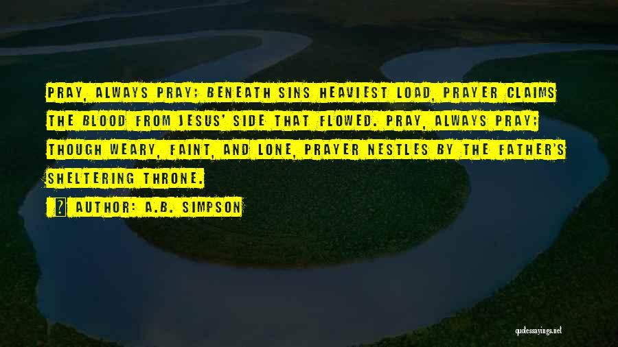 Jesus And Prayer Quotes By A.B. Simpson