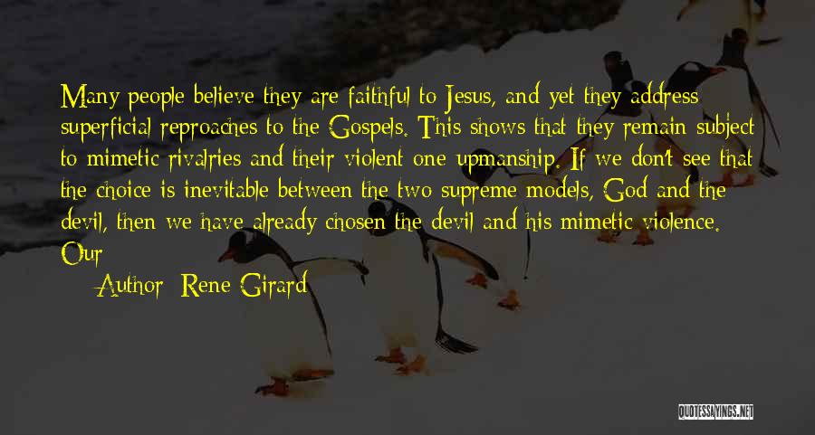 Jesus And The Devil Quotes By Rene Girard