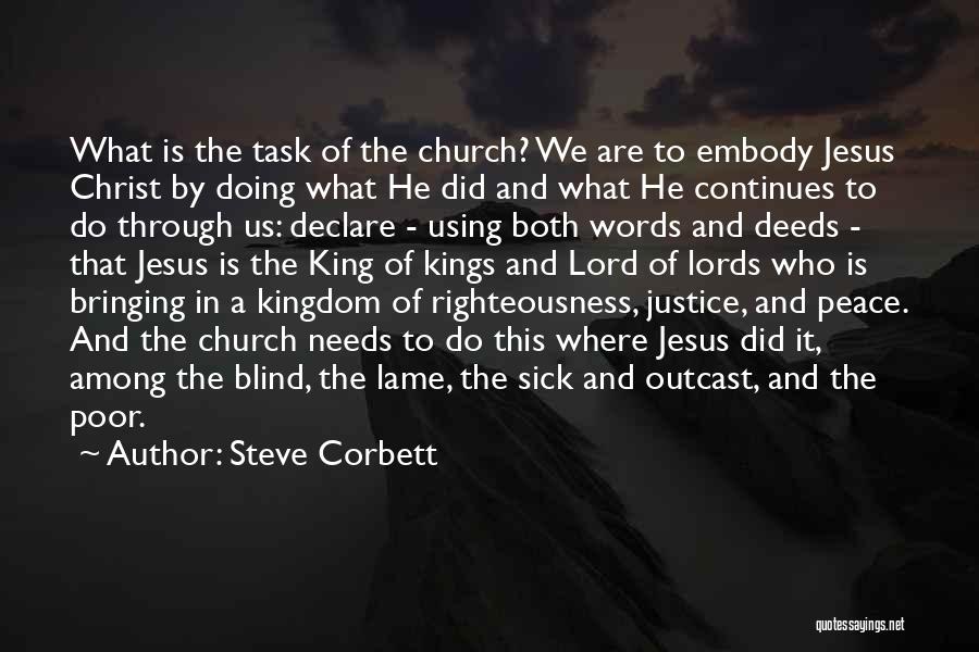 Jesus And The Poor Quotes By Steve Corbett