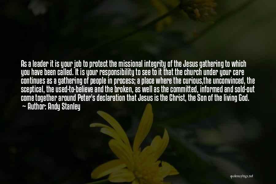 Jesus As A Leader Quotes By Andy Stanley