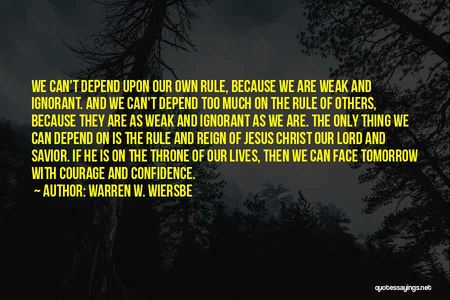 Jesus As Savior Quotes By Warren W. Wiersbe
