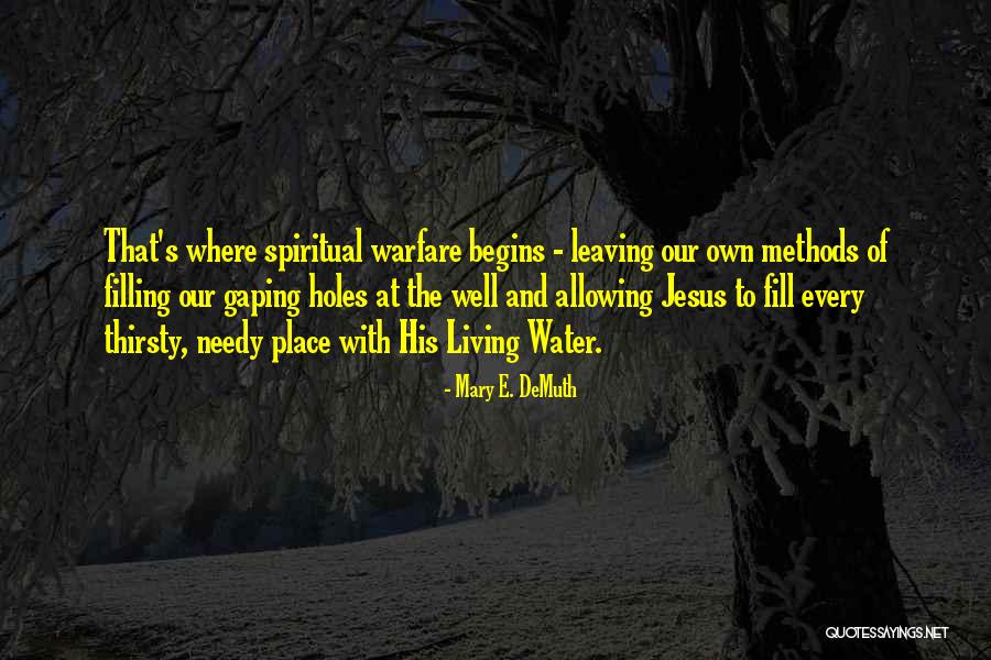 Jesus As The Living Water Quotes By Mary E. DeMuth