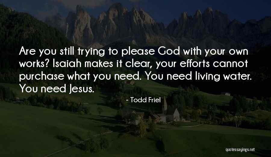 Jesus As The Living Water Quotes By Todd Friel