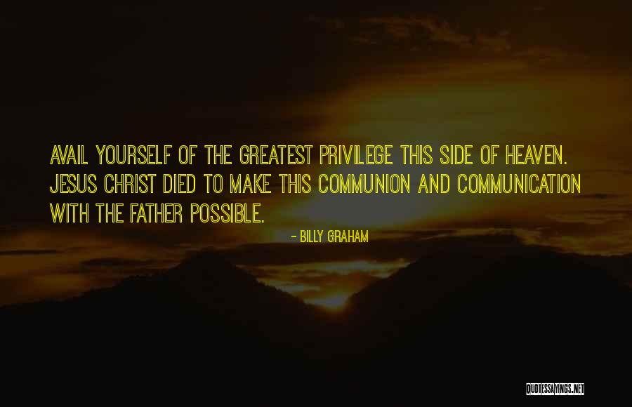 Jesus Christ Died For Us Quotes By Billy Graham