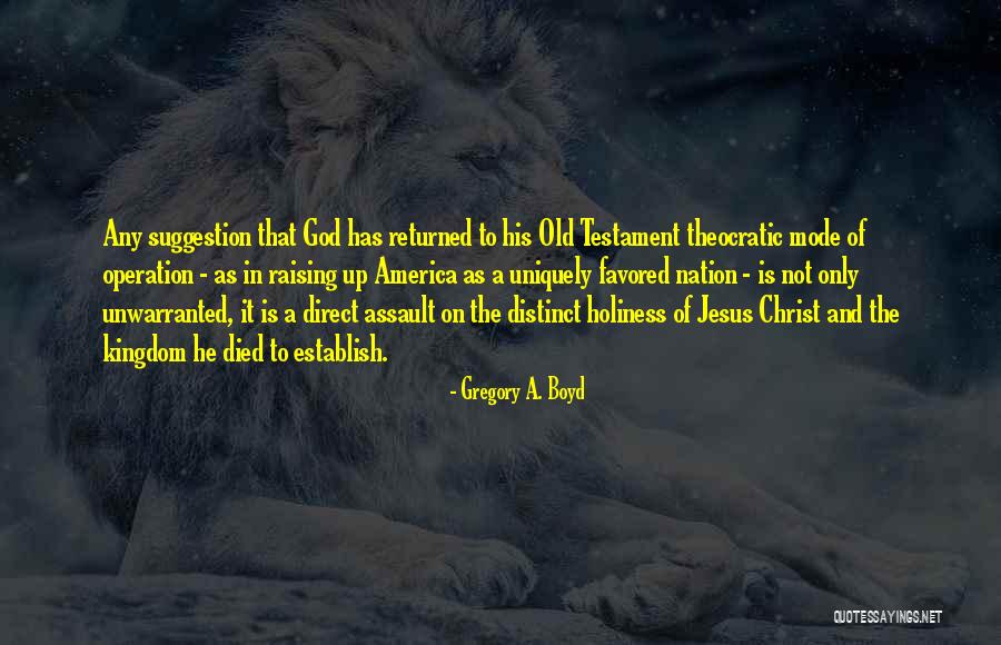 Jesus Christ Died For Us Quotes By Gregory A. Boyd