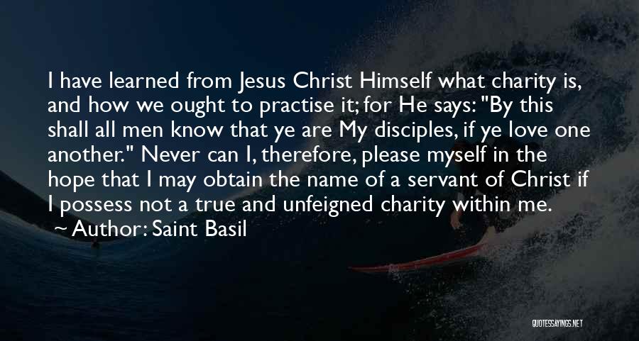 Jesus Christ Hope Quotes By Saint Basil