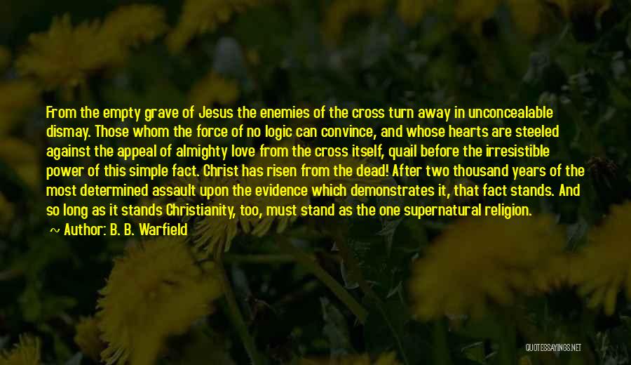 Jesus Christ Is Risen Quotes By B. B. Warfield