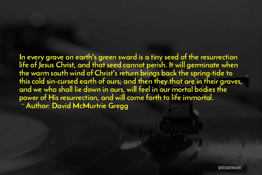 Jesus Christ Resurrection Quotes By David McMurtrie Gregg