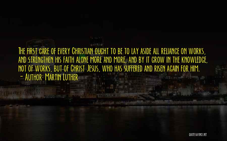 Jesus Christ Risen Quotes By Martin Luther