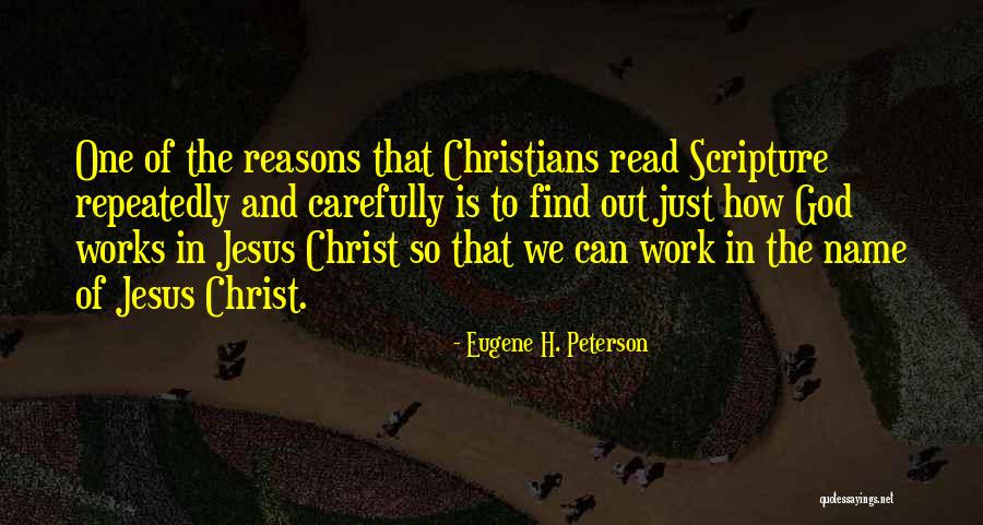 Jesus Christ Scripture Quotes By Eugene H. Peterson Jesus Christ Scripture Quotes By Eugene H. Peterson