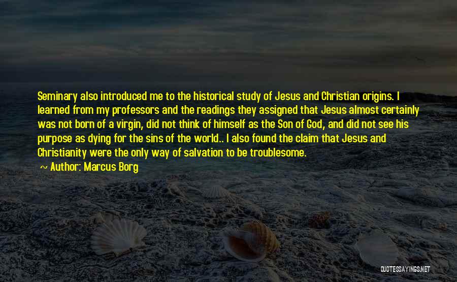 Jesus Dying For Our Sins Quotes By Marcus Borg