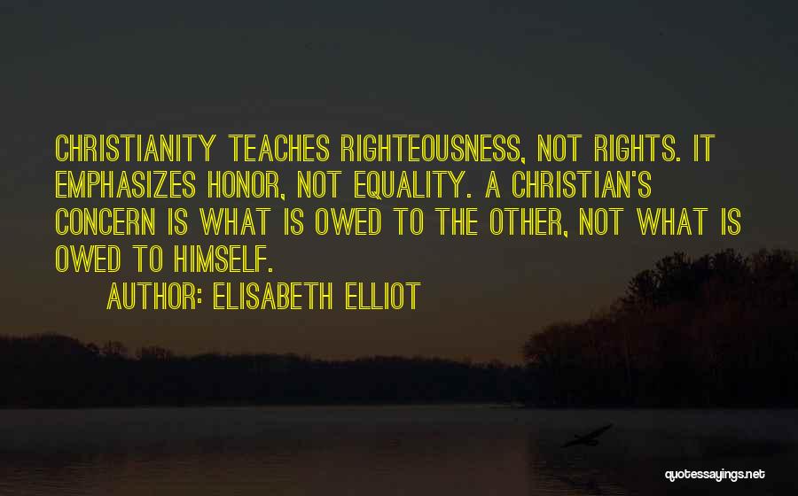 Jesus Equality Quotes By Elisabeth Elliot