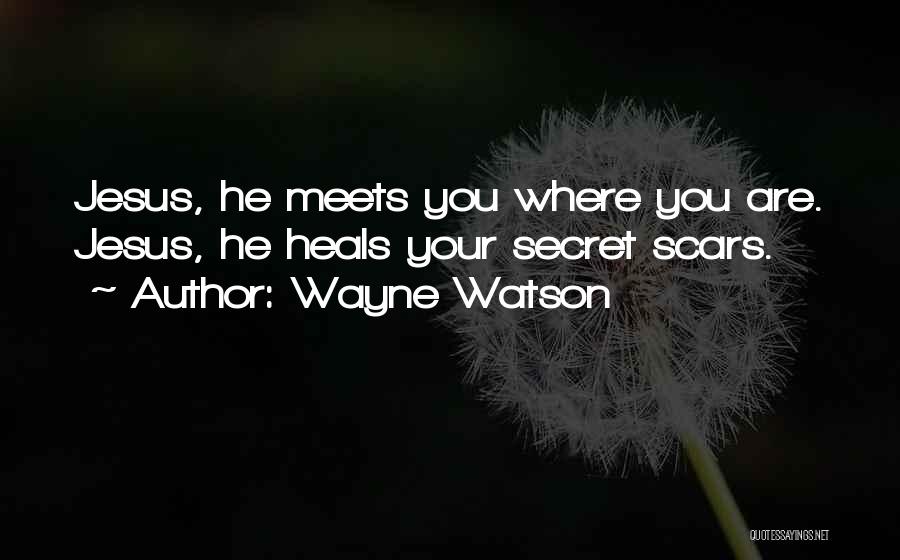 Jesus Heals Quotes By Wayne Watson