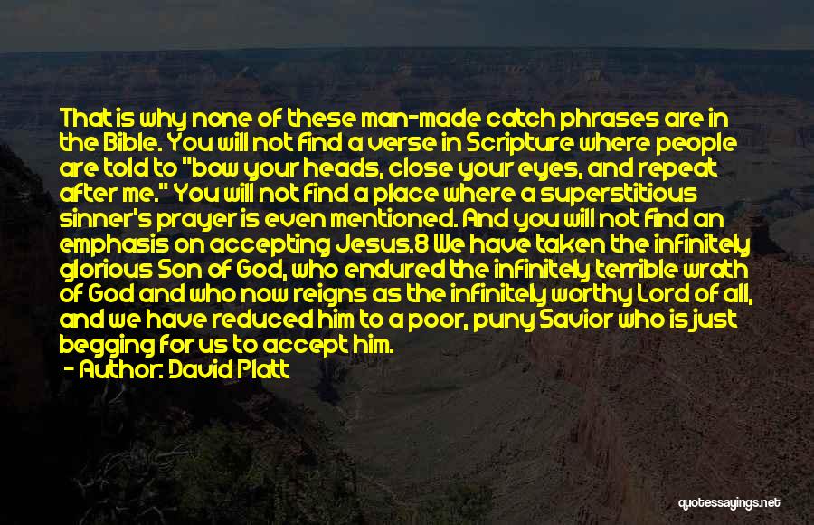Jesus Is Lord Bible Quotes By David Platt