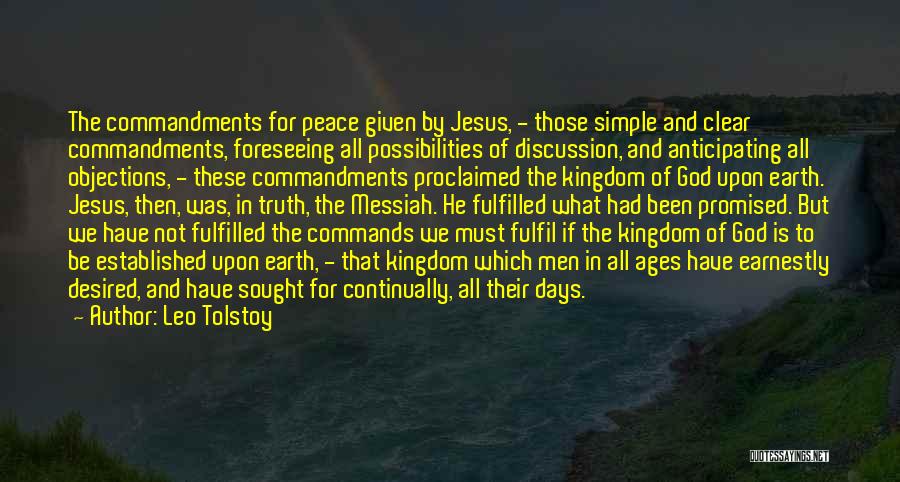 Jesus Is Peace Quotes By Leo Tolstoy