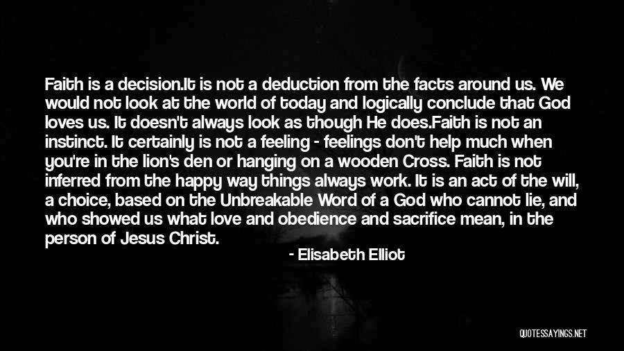 Jesus Love On The Cross Quotes By Elisabeth Elliot