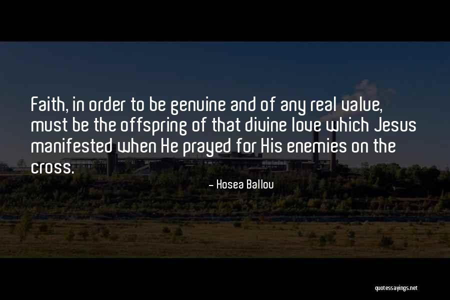 Jesus Love On The Cross Quotes By Hosea Ballou