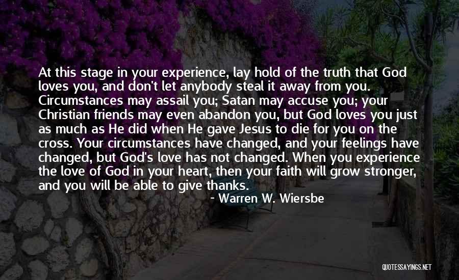 Jesus Love On The Cross Quotes By Warren W. Wiersbe