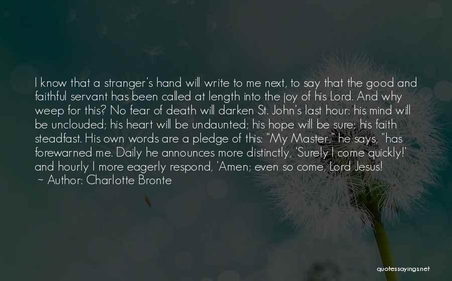 Jesus My Lord Quotes By Charlotte Bronte