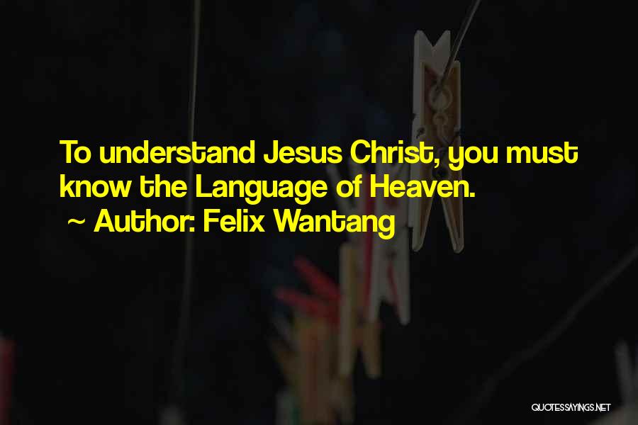 Jesus Nazareth Quotes By Felix Wantang