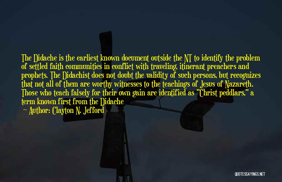 Jesus Of Nazareth Quotes By Clayton N. Jefford