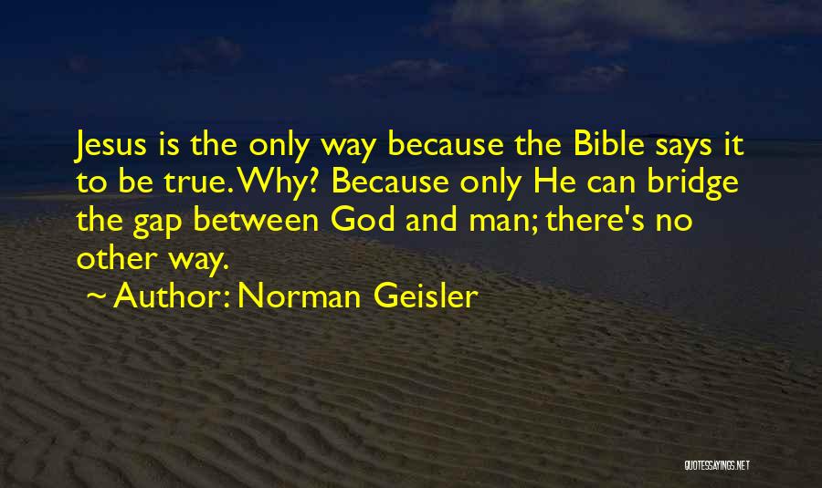 Jesus Only Way Quotes By Norman Geisler