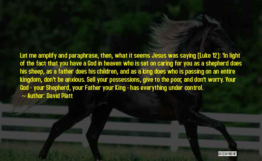 Jesus Possessions Quotes By David Platt
