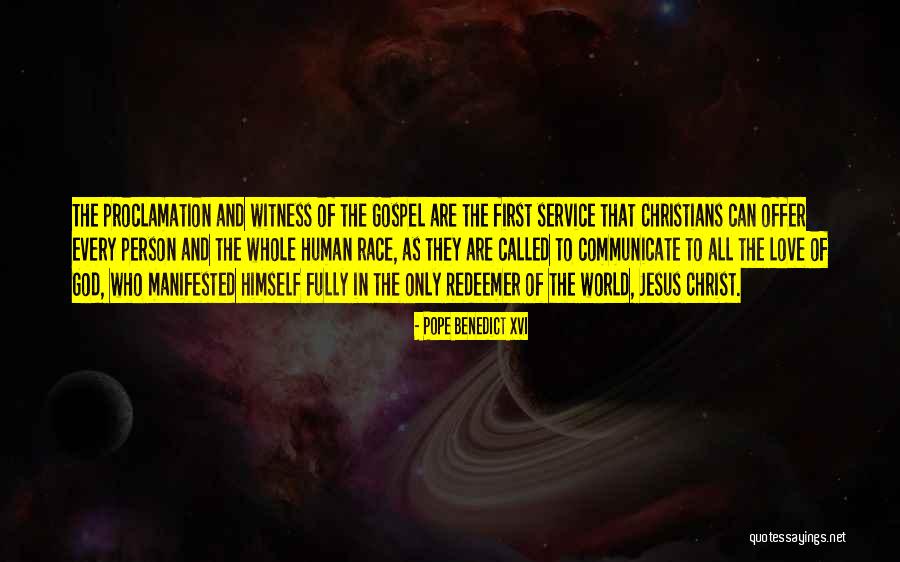 Jesus Redeemer Quotes By Pope Benedict XVI Jesus Redeemer Quotes By Pope Benedict XVI