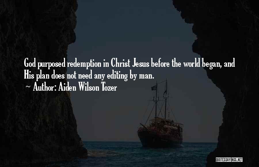 Jesus Redemption Quotes By Aiden Wilson Tozer