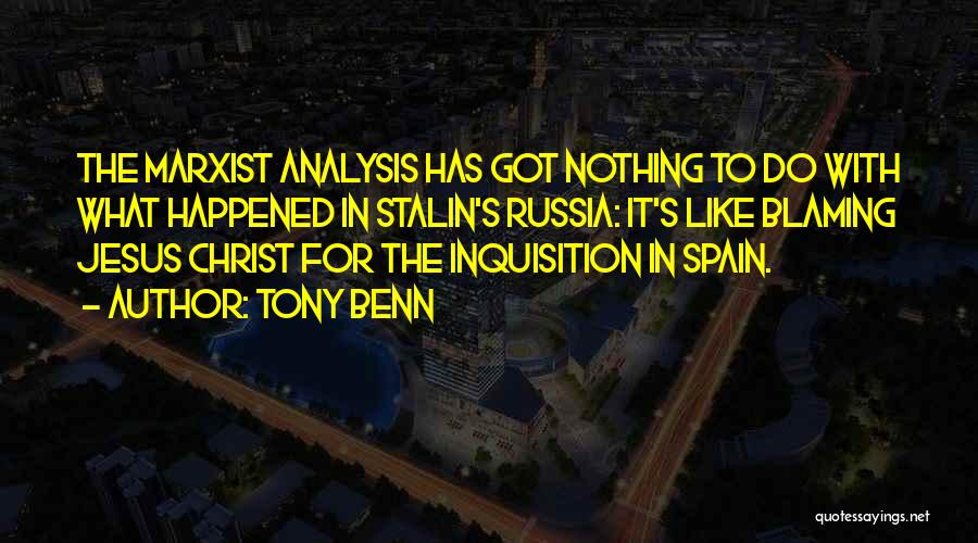 Jesus Socialism Quotes By Tony Benn