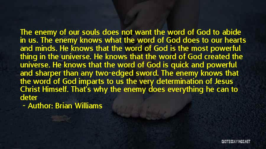 Jesus Sword Quotes By Brian Williams