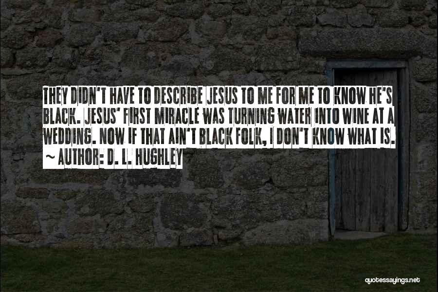 Jesus Turning Water Into Wine Quotes By D. L. Hughley