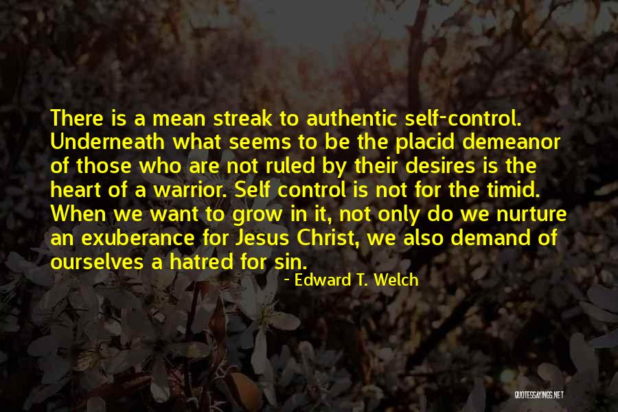 Jesus Warrior Quotes By Edward T. Welch