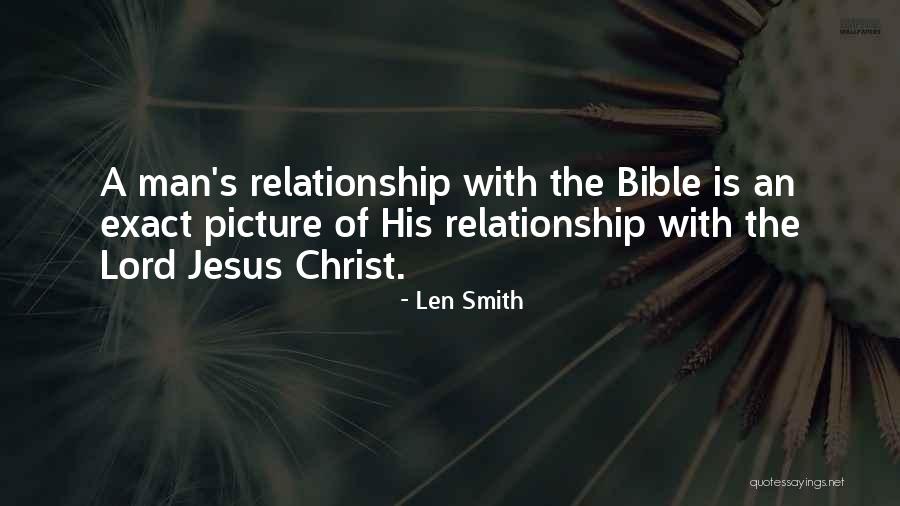 Jesus With Picture Quotes By Len Smith