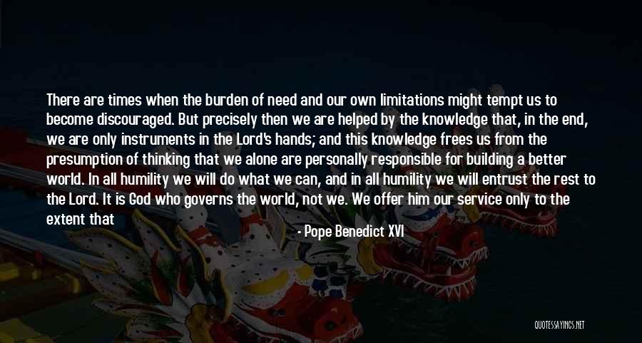 Jesus Would Not Entrust Quotes By Pope Benedict XVI Jesus Would Not Entrust Quotes By Pope Benedict XVI