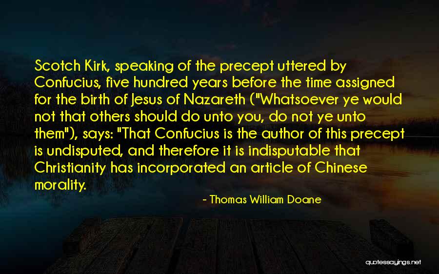 Jesus's Birth Quotes By Thomas William Doane