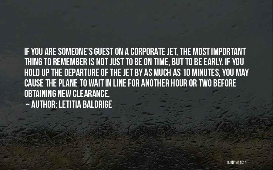 Jet Plane Quotes By Letitia Baldrige