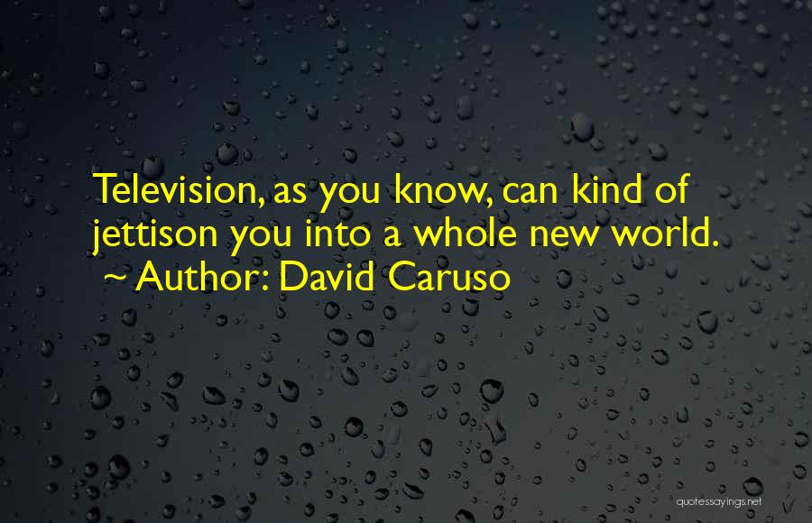 Jettison Quotes By David Caruso