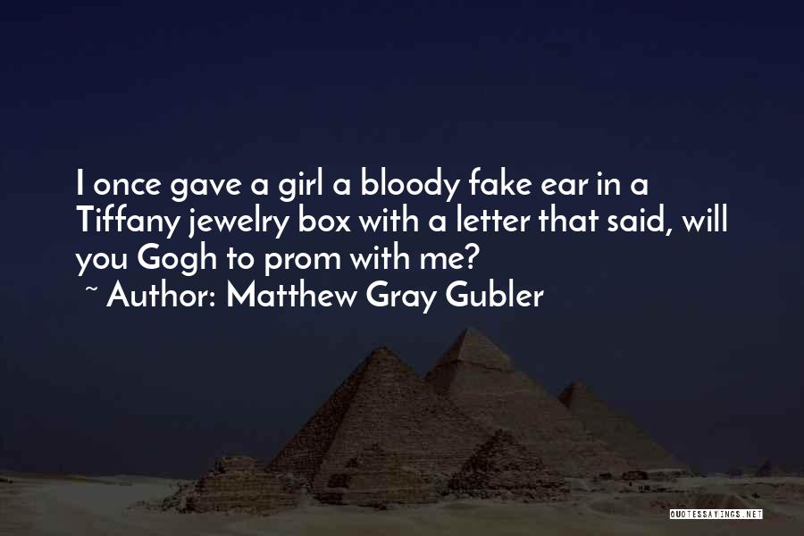 Jewelry Box Quotes By Matthew Gray Gubler