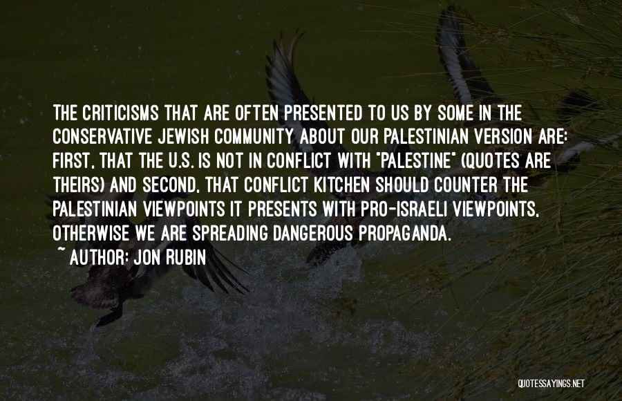 Jewish Community Quotes By Jon Rubin