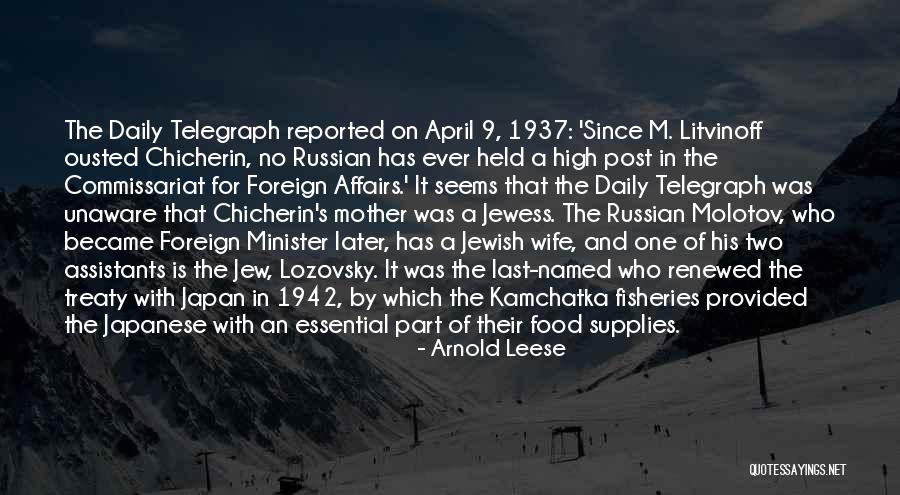 Jewish Food Quotes By Arnold Leese Jewish Food Quotes By Arnold Leese