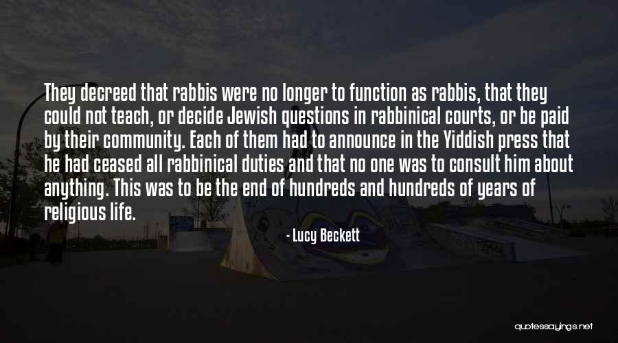 Jewish Rabbis Quotes By Lucy Beckett Jewish Rabbis Quotes By Lucy Beckett