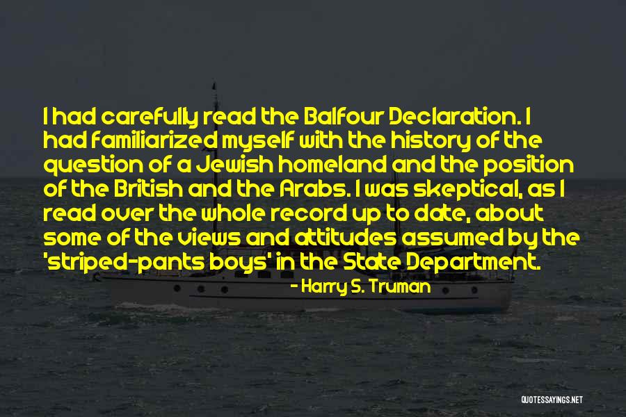 Jewish State Israel Quotes By Harry S. Truman Jewish State Israel Quotes By Harry S. Truman