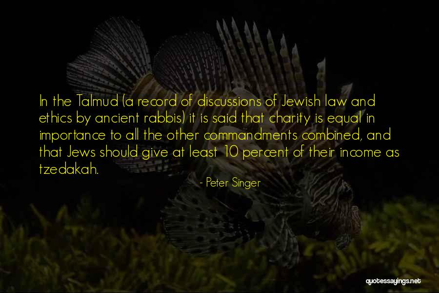 Jewish Tzedakah Quotes By Peter Singer Jewish Tzedakah Quotes By Peter Singer