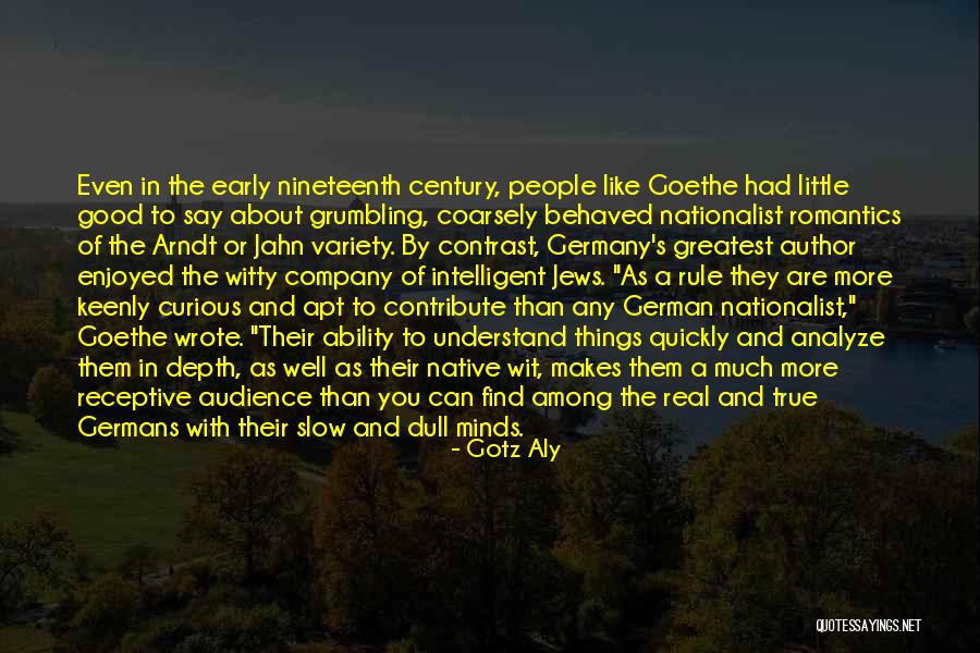 Jews Germany Quotes By Gotz Aly Jews Germany Quotes By Gotz Aly
