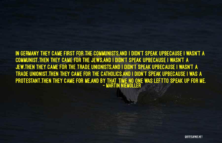 Jews Germany Quotes By Martin Niemoller Jews Germany Quotes By Martin Niemoller