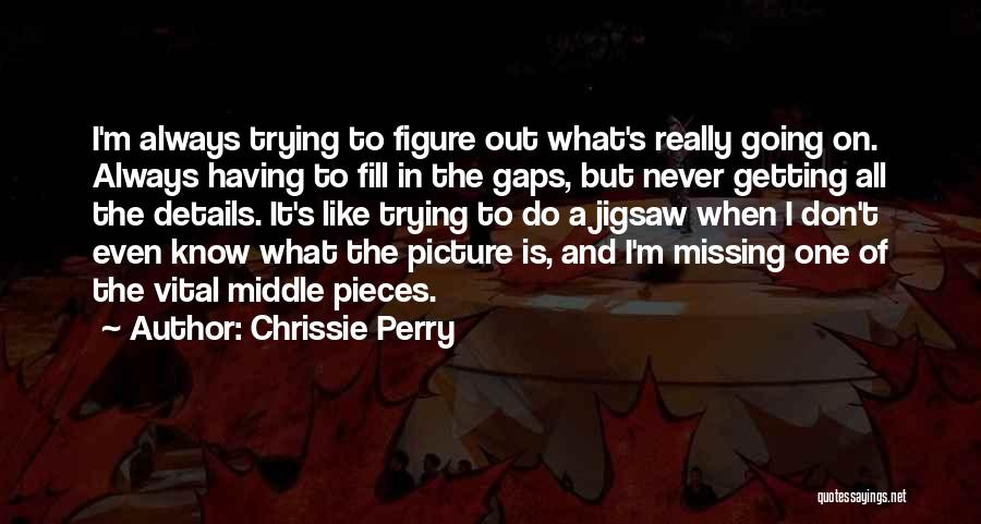 Jigsaw Pieces Quotes By Chrissie Perry