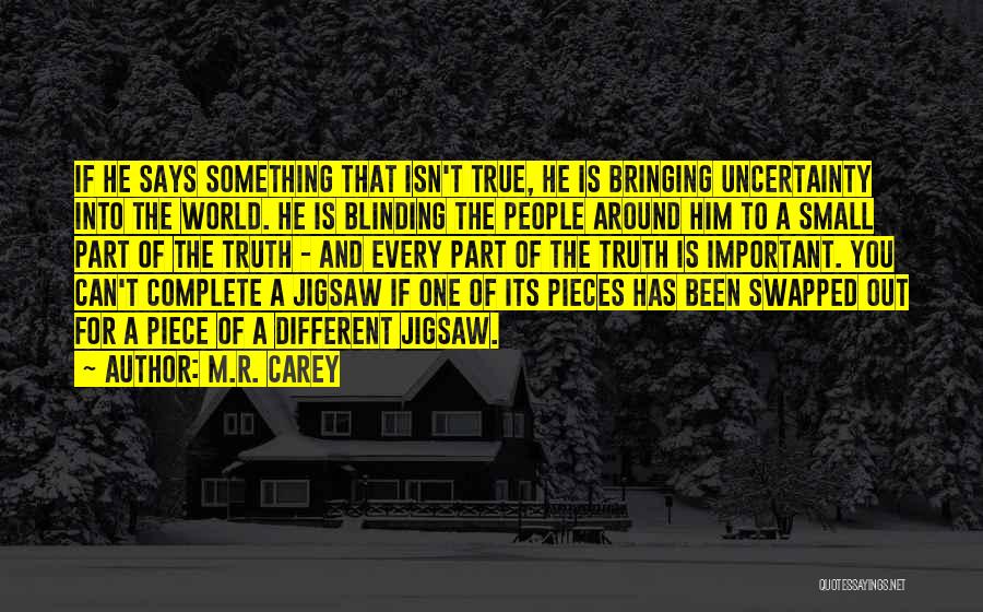 Jigsaw Pieces Quotes By M.R. Carey