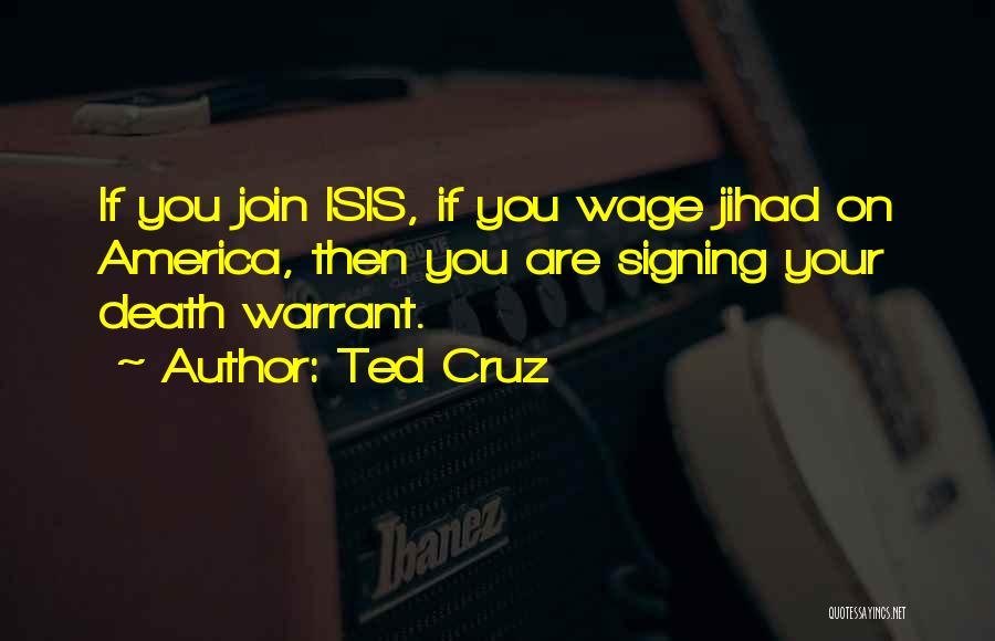 Jihad Quotes By Ted Cruz
